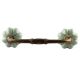 Sage Green With Silver Line Medium Ceramic Bridge Handle
